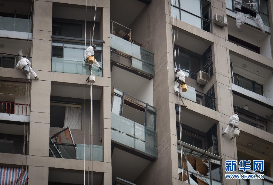 Inspetores afirmam que edifícios danificados na explos?o de Tianjin s?o seguros