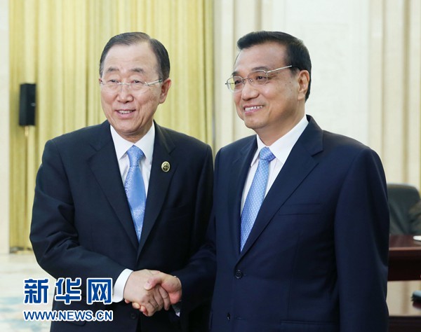 Premiê chinês se encontra com Ban Ki-moon