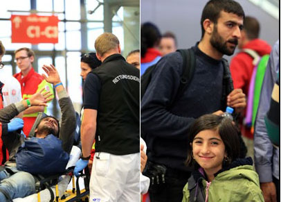 Milhares de refugiados chegam à esta??o central de Munique