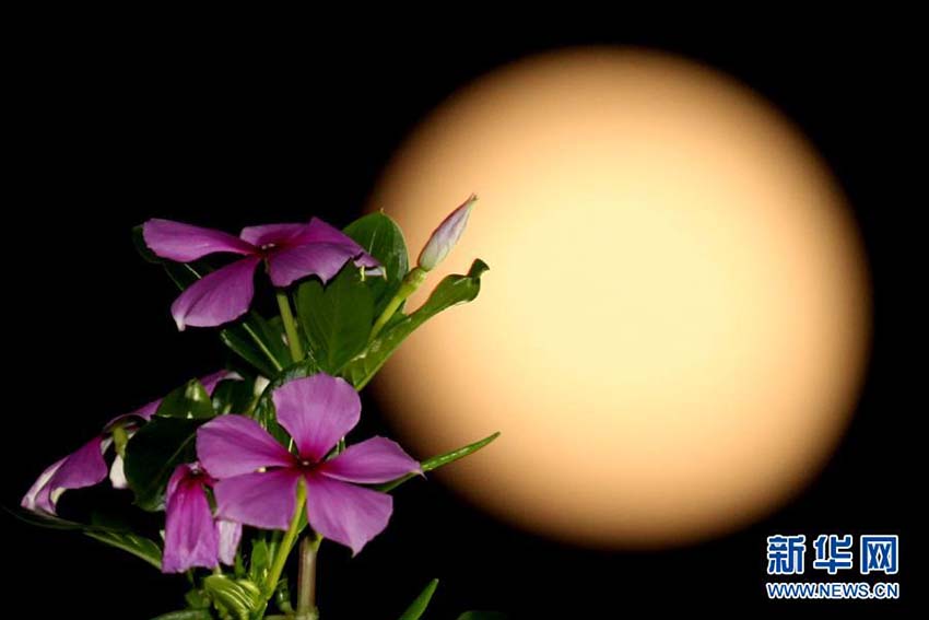 Lua cheia em diversos lugares da China na noite do Festival do Meio do Outono