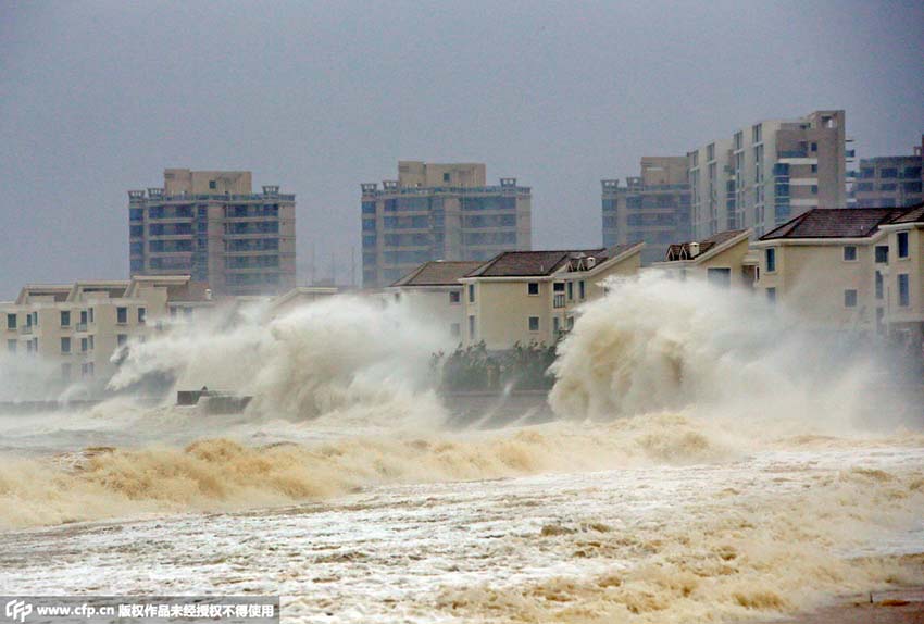 Tuf?o Dujuan chega ao leste da China