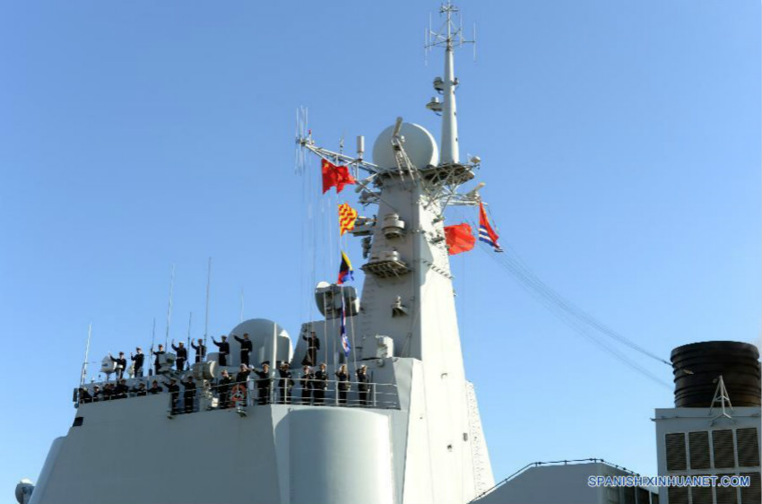Frota de navios da marinha chinesa termina visita a Portugal