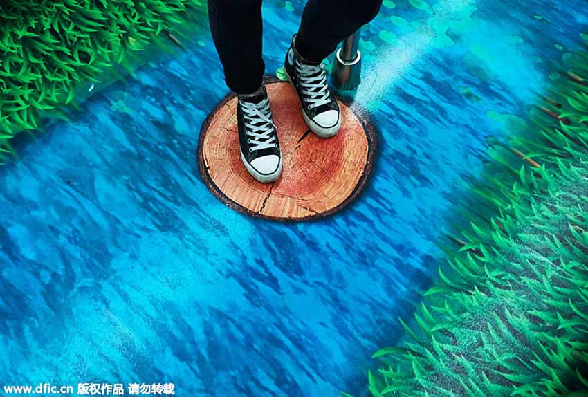 Grafites no metr? levam passageiros ao mundo subaquático