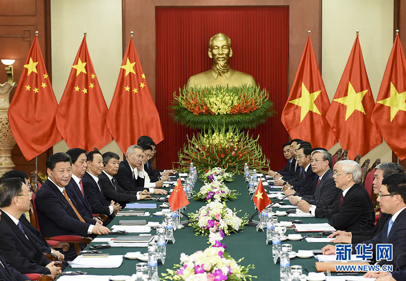 Xi Jinping se reúne com secretário-geral do Partido Comunista do Vietn?