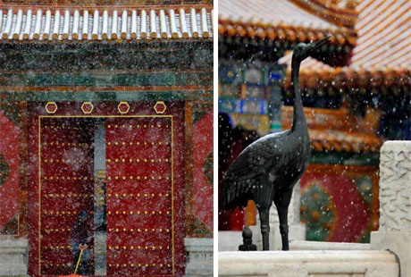 Cidade Proíbida coberta de neve