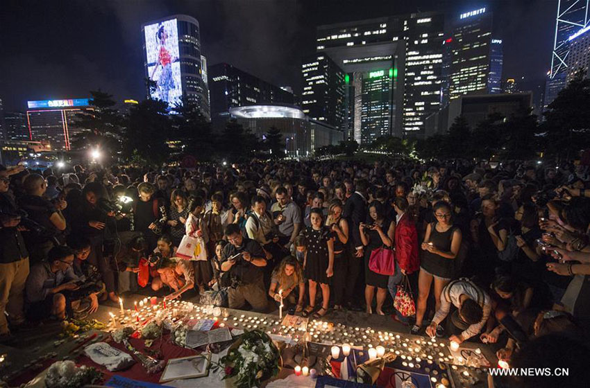 Consulado-geral da Fran?a em Hong Kong de luto pelas vítimas dos ataques de Paris