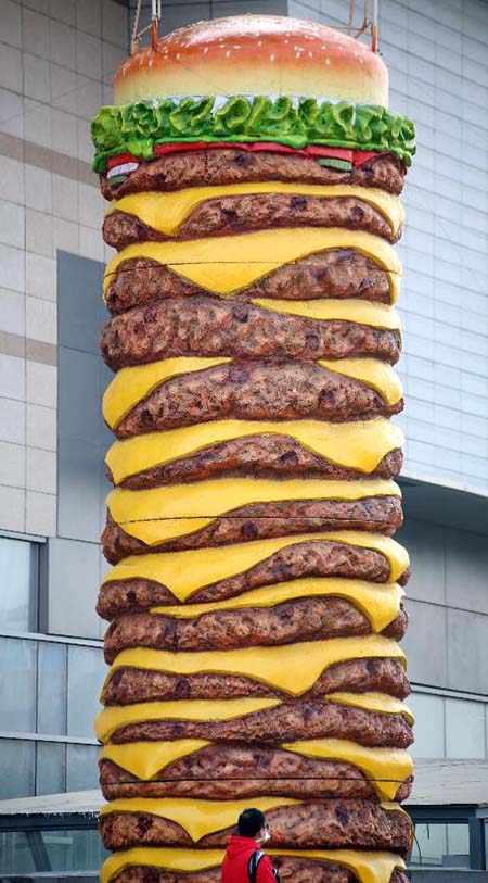 Lanche gigante choca Shenyang