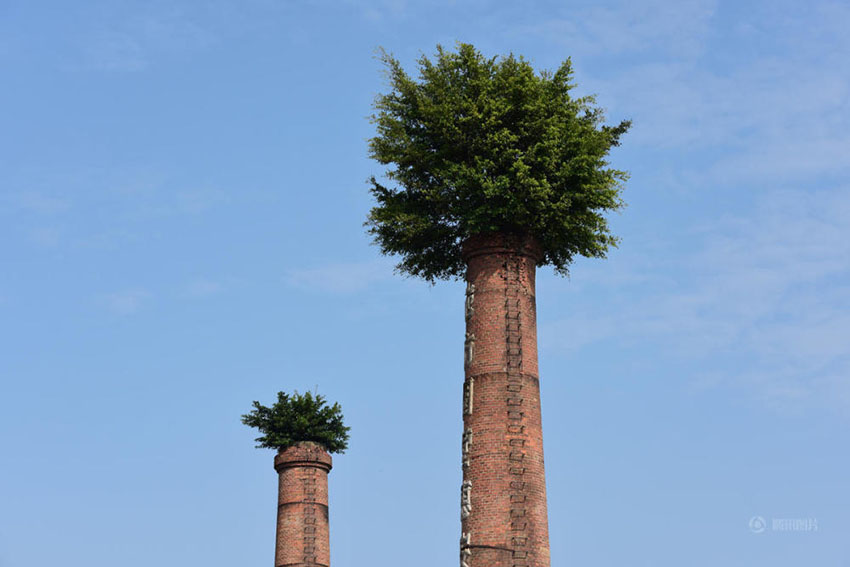 Chaminé veste chapéu verde no sudeste da China