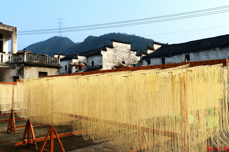 Antiga aldeia do macarr?o na Província de Zhejiang