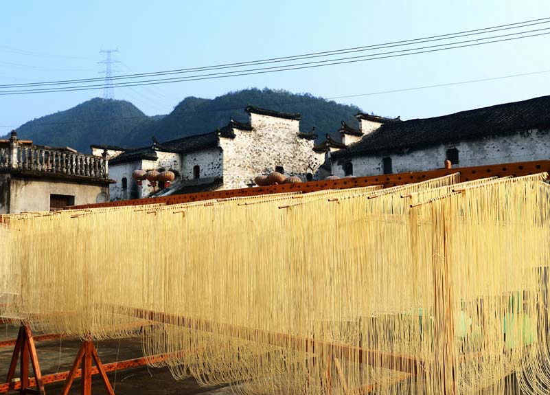 Antiga aldeia do macarr?o na Província de Zhejiang