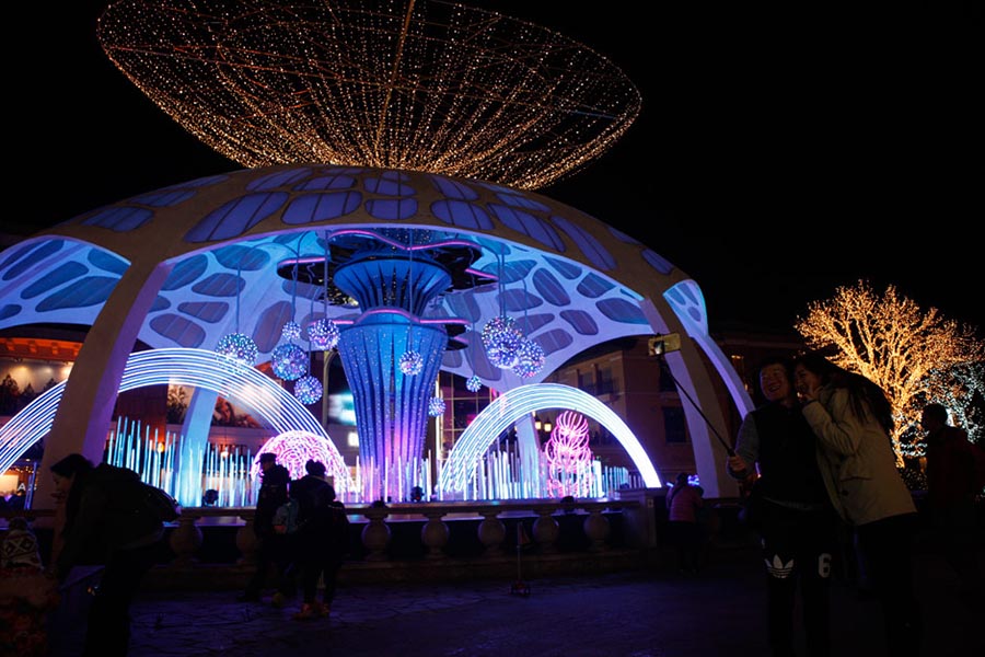 Feiras temáticas de natal estabelecem-se na China