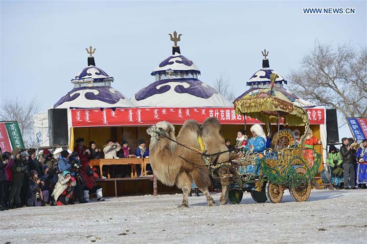 Feira do camelo come?a na Mongólia Interior