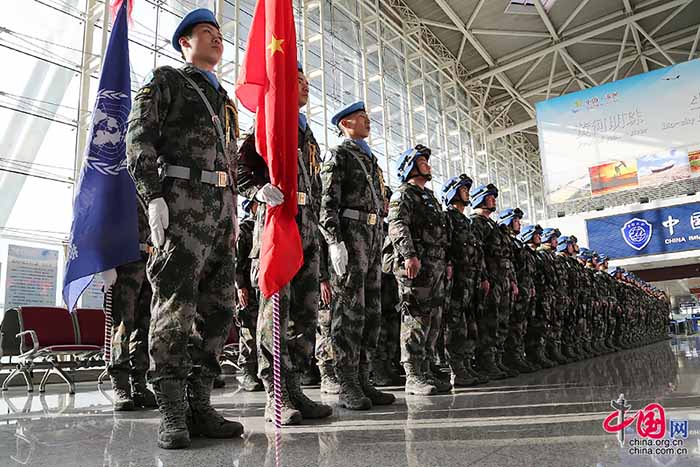 Fotos documentam dia-a-dia do primeiro batalh?o de infantaria chinês de manuten??o da paz no Sud?o do Sul