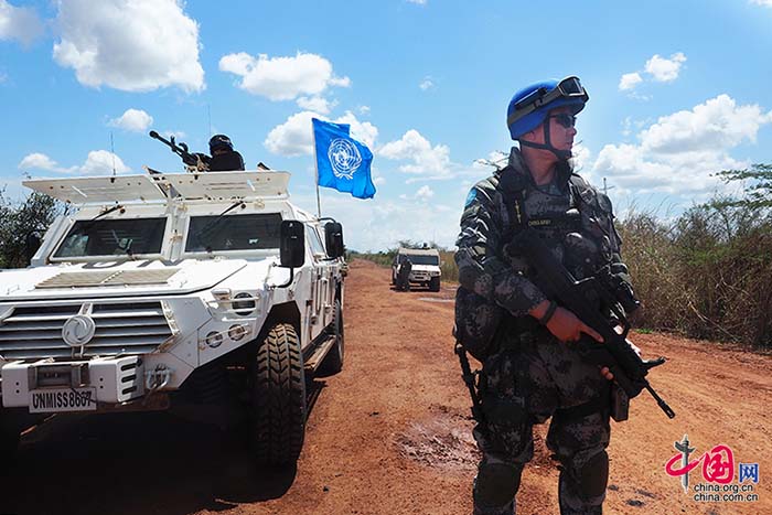 Fotos documentam dia-a-dia do primeiro batalh?o de infantaria chinês de manuten??o da paz no Sud?o do Sul