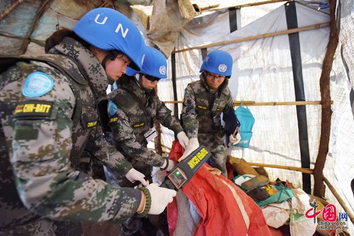Fotos documentam dia-a-dia do primeiro batalh?o de infantaria chinês de manuten??o da paz no Sud?o do Sul