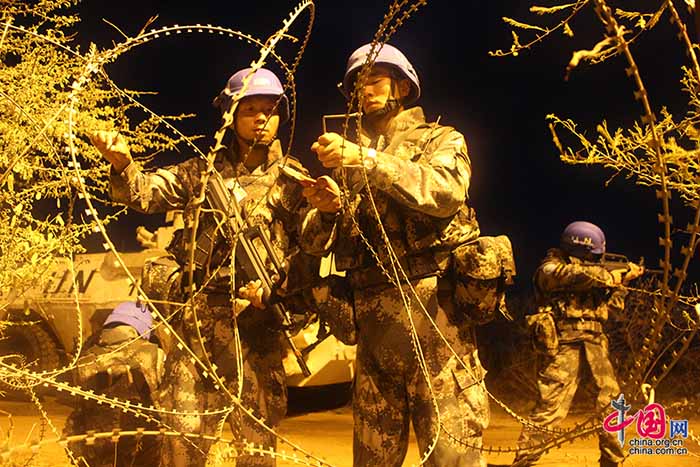 Fotos documentam dia-a-dia do primeiro batalh?o de infantaria chinês de manuten??o da paz no Sud?o do Sul