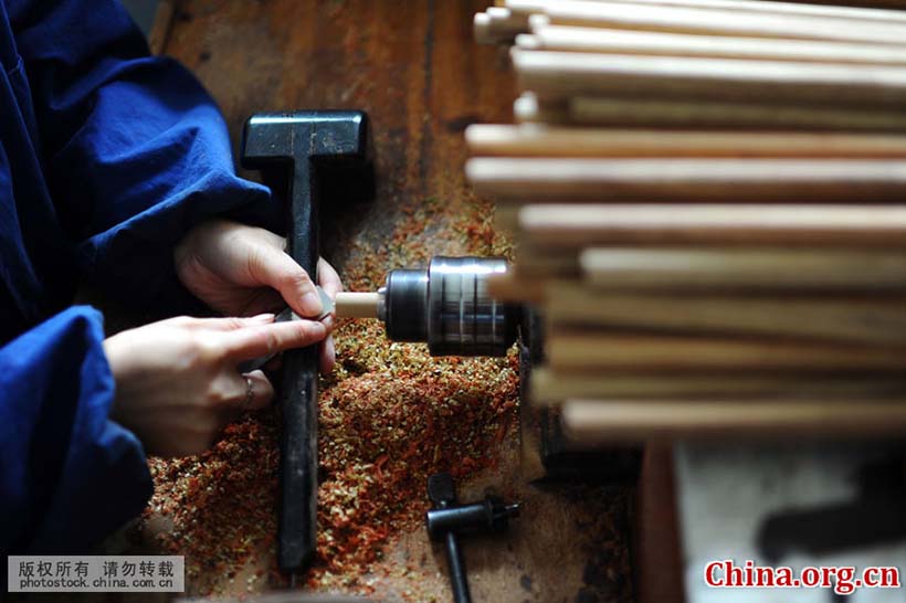 Pincel de caligrafia de Huzhou: um tesouro nacional da China