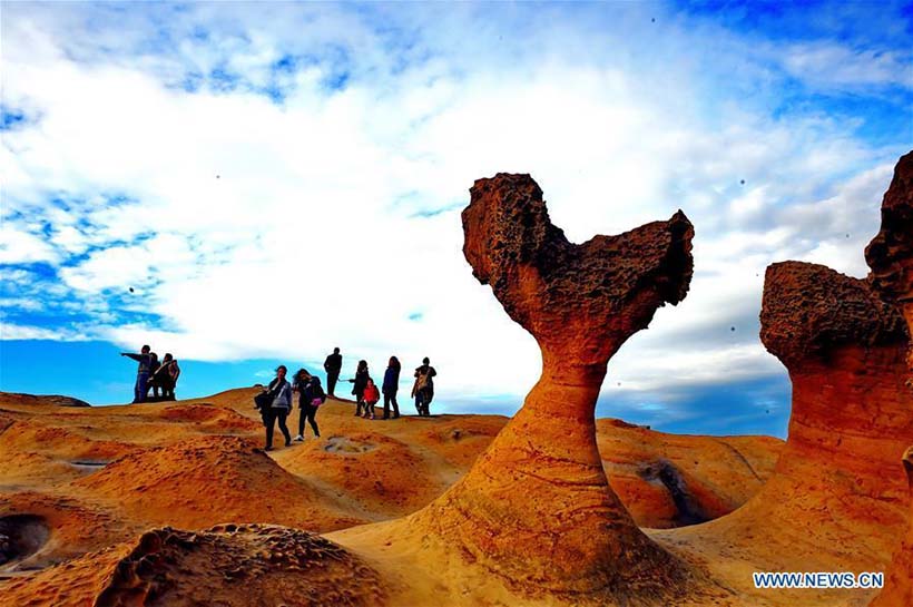 Paisagens maravilhosas do Parque Yehliu em Nova Taipei