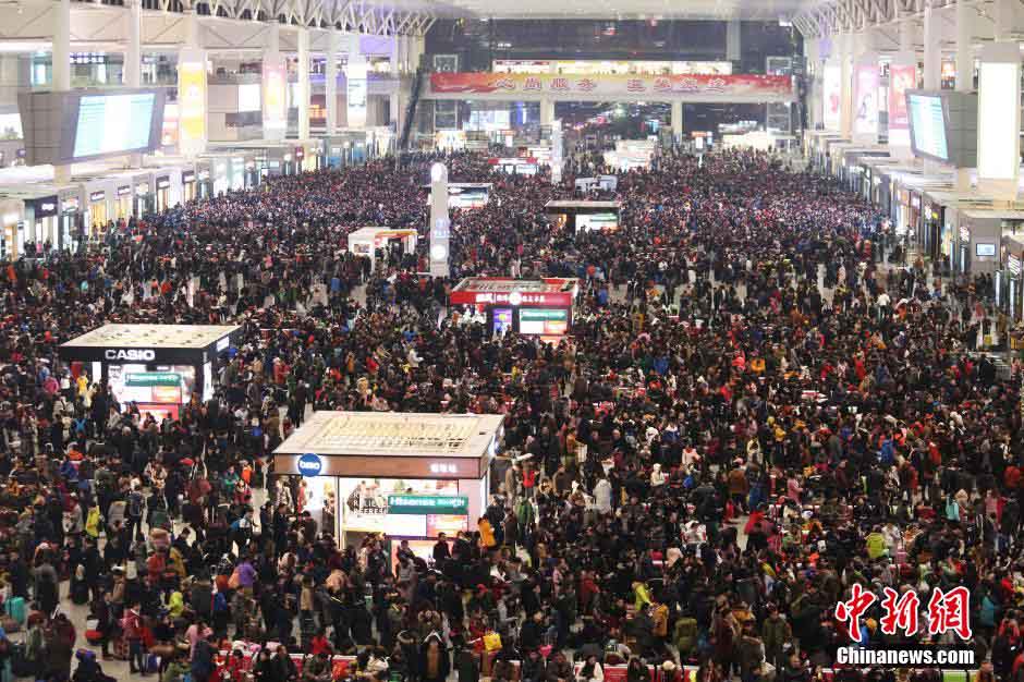 “Xiaonian” marcado pela grande desloca??o de pessoas