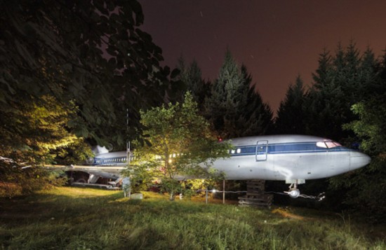 Americano requalifica avi?o inutilizado tornando-o numa habita??o completa