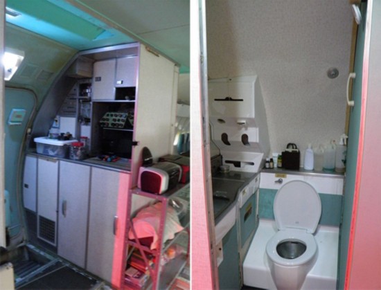 Americano requalifica avi?o inutilizado tornando-o numa habita??o completa