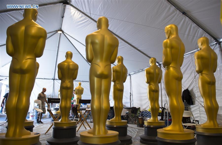 Teatro Dolby prepara a 88a Gala dos óscares em Los Angeles