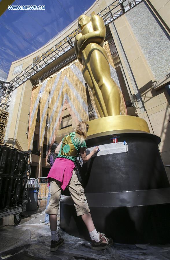 Teatro Dolby prepara a 88a Gala dos óscares em Los Angeles