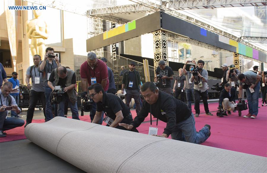 Teatro Dolby prepara a 88a Gala dos óscares em Los Angeles