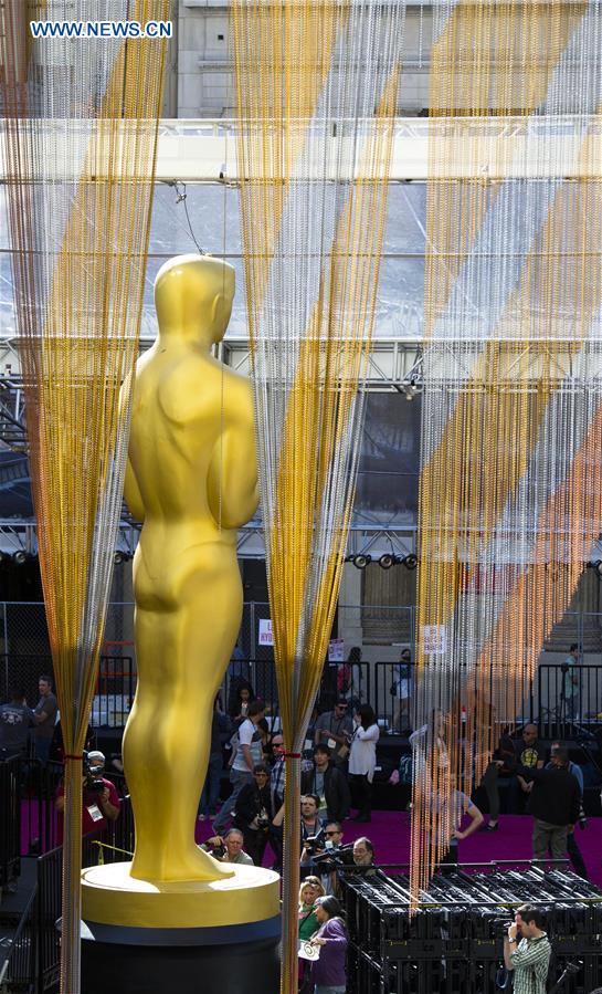 Teatro Dolby prepara a 88a Gala dos óscares em Los Angeles