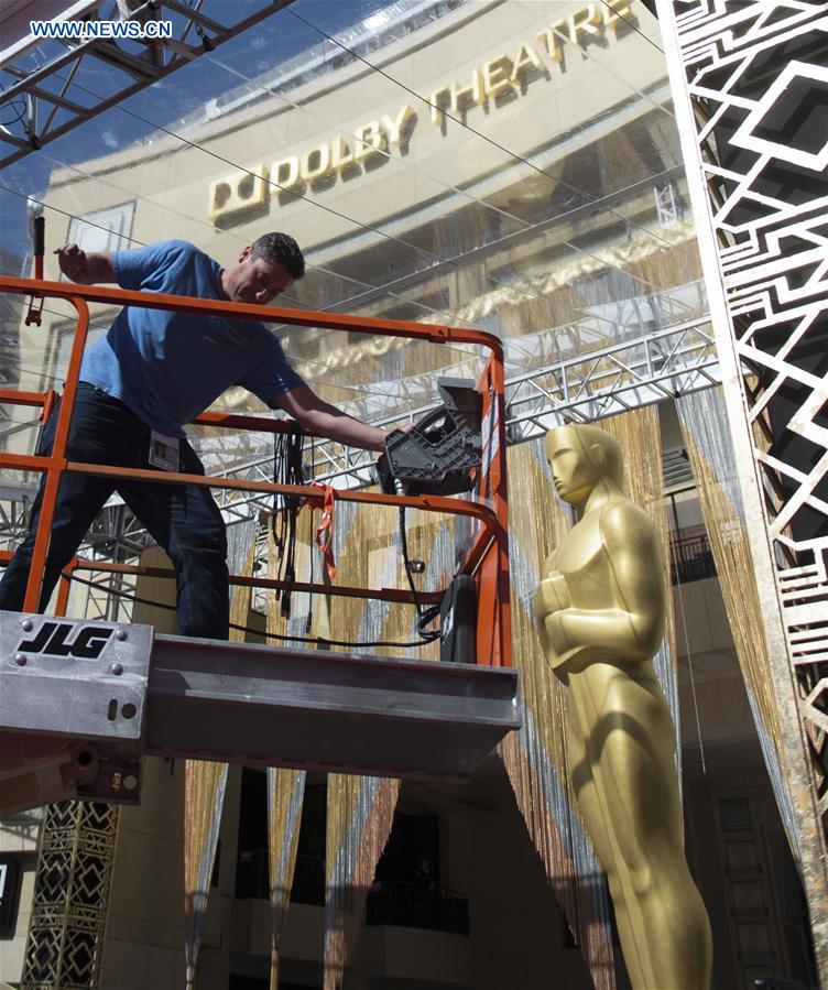 Teatro Dolby prepara a 88a Gala dos óscares em Los Angeles