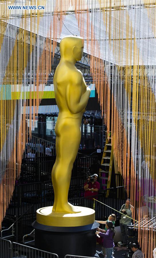 Teatro Dolby prepara a 88a Gala dos óscares em Los Angeles