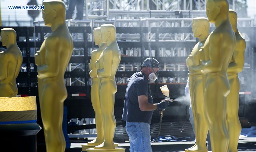 Teatro Dolby prepara a 88a Gala dos óscares em Los Angeles