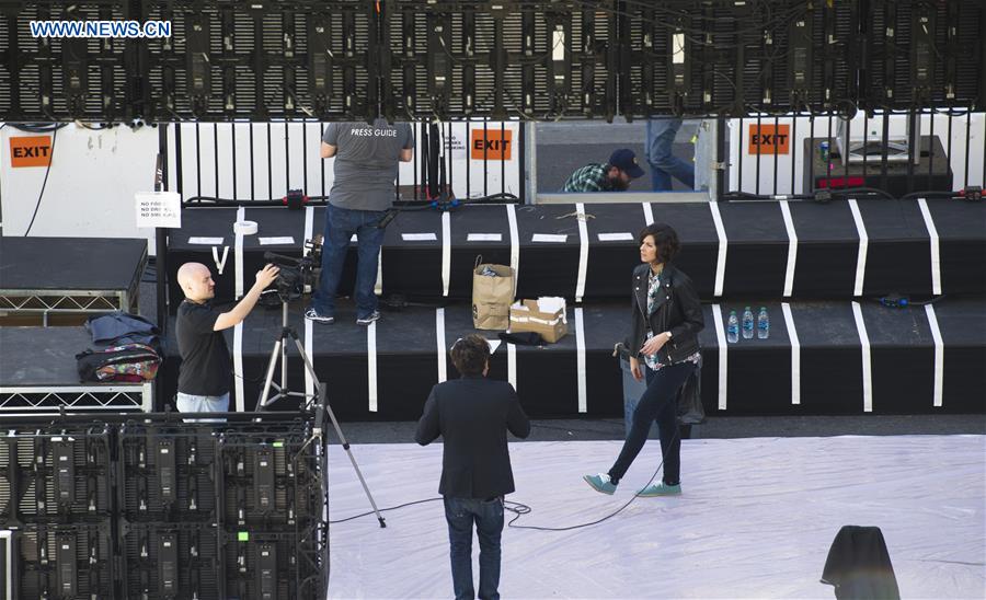 Teatro Dolby prepara a 88a Gala dos óscares em Los Angeles