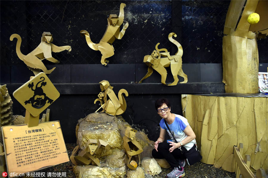 Parque de obras criativas feitas em papel abre em Taiwan