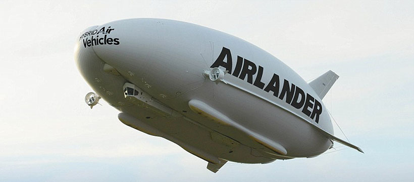 Maior dirigível do mundo fará voo teste em mar?o