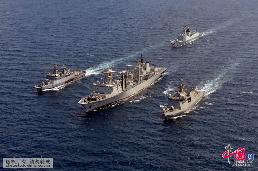 Marinhas chinesa e da Uni?o Europeia organizam ensaio conjunto anti pirataria