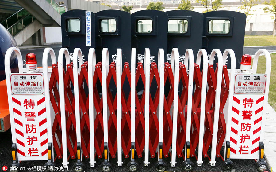 Hangzhou realiza cerim?nia de entrega de equipamentos de seguran?a para o G20