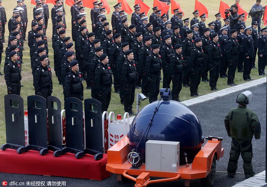 Hangzhou realiza cerim?nia de entrega de equipamentos de seguran?a para o G20