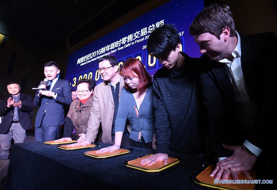 Alibaba totaliza volume bruto de 463,000 milh?es de dólares em transa??es no ano fiscal de 2016