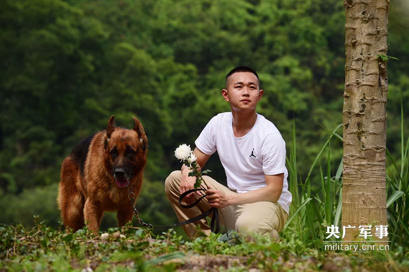Soldados prestam homenagem aos c?es policiais heróis