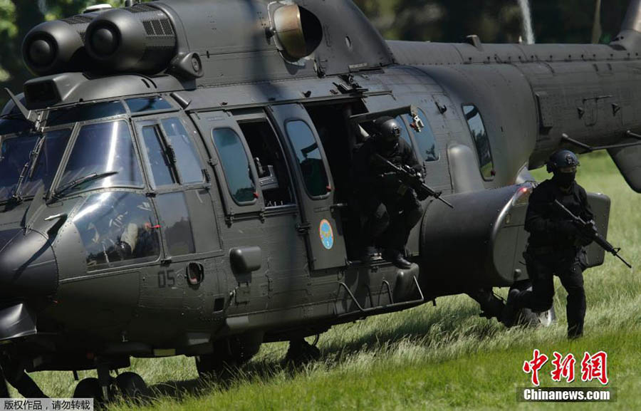Polícia brasileira faz treinamento para elevar a capacidade de seguran?a no Rio 2016