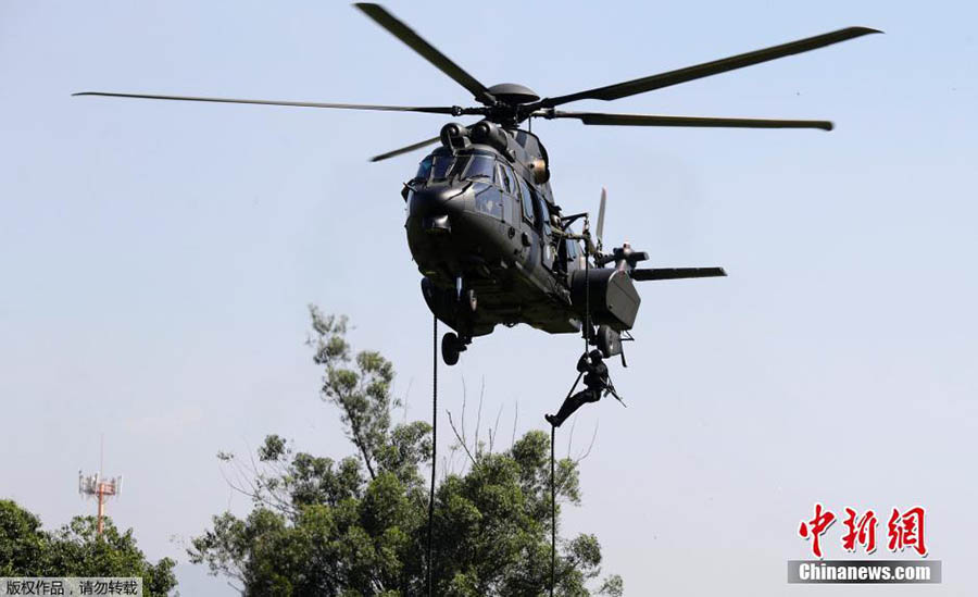 Polícia brasileira faz treinamento para elevar a capacidade de seguran?a no Rio 2016