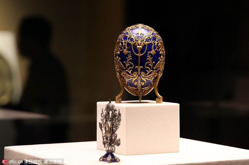 Tesouros de Fabergé s?o exibidos em Beijing