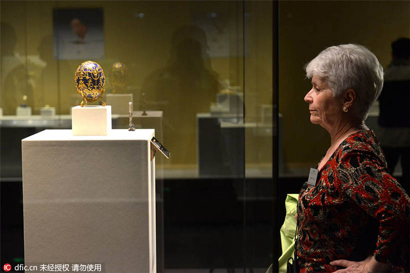Tesouros de Fabergé s?o exibidos em Beijing