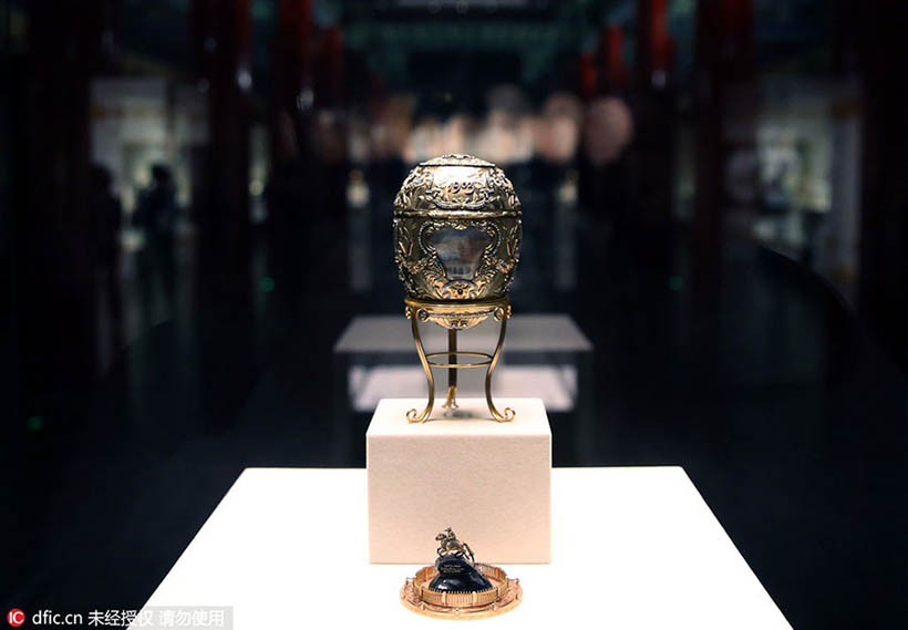 Tesouros de Fabergé s?o exibidos em Beijing