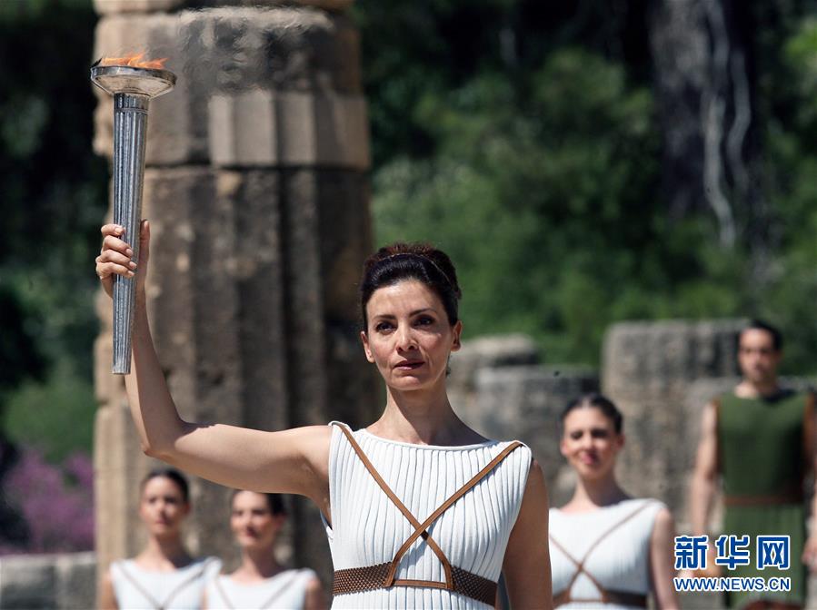 Realizado ensaio de cerim?nia do acender da chama olímpica