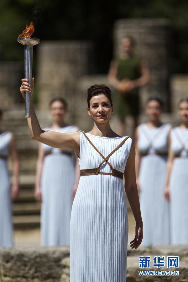 Realizado ensaio de cerim?nia do acender da chama olímpica