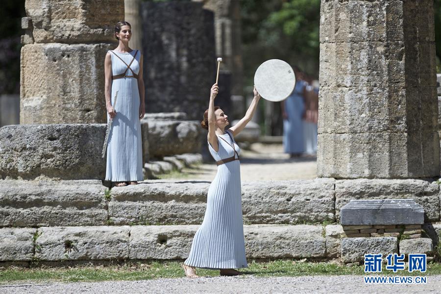 Realizado ensaio de cerim?nia do acender da chama olímpica