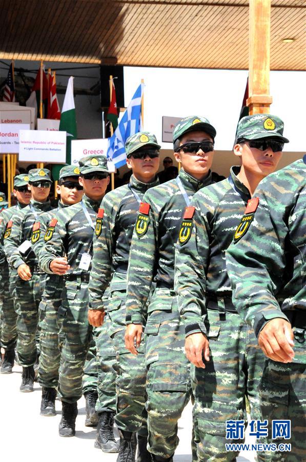 For?as especiais chinesas participam de competi??o internacional na Jordania