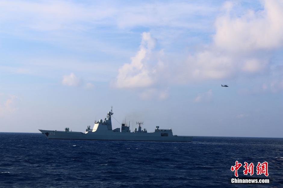 Marinha chinesa realiza exercício de resposta à circunstancias especias no MSC
